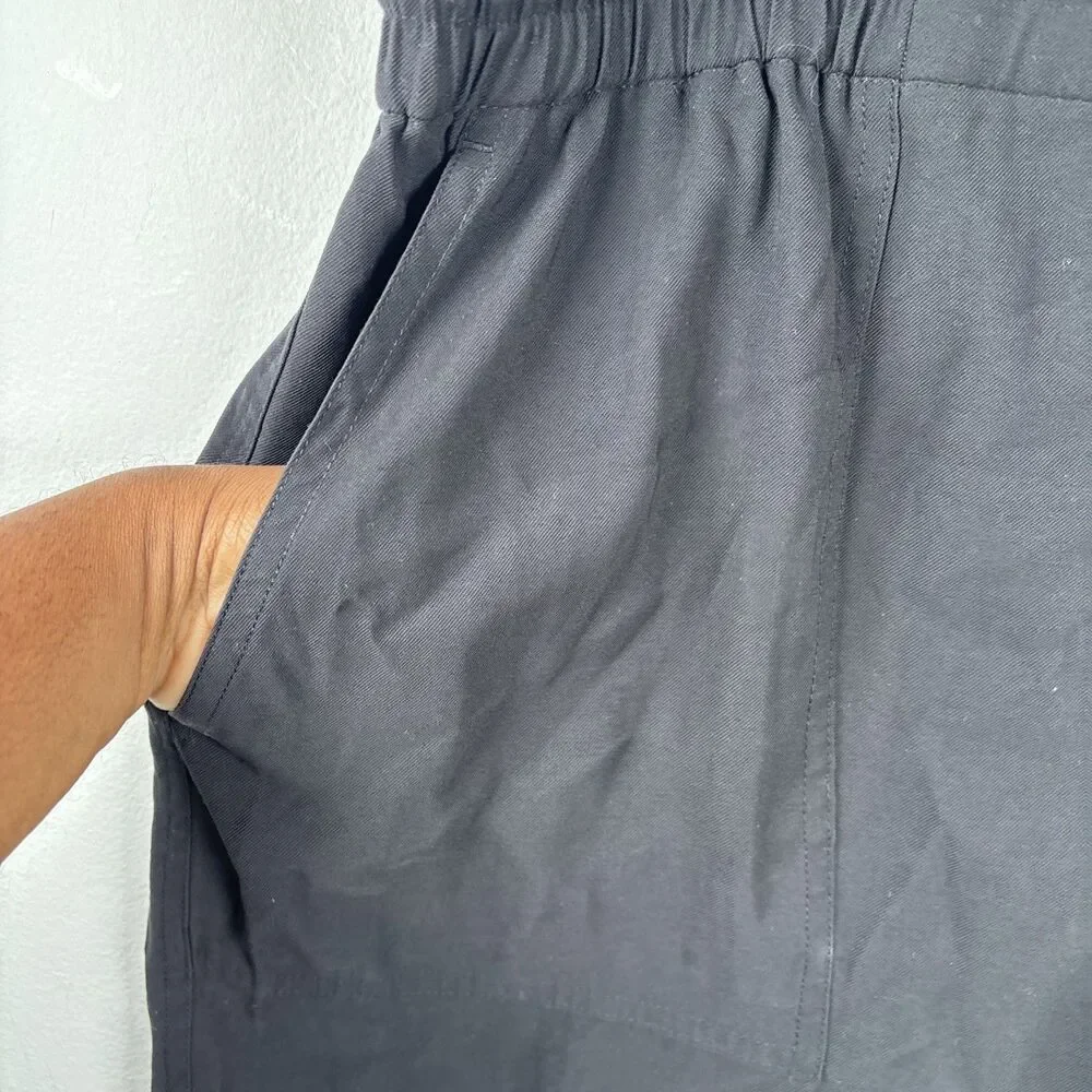 Simply Vera Vera Wang Women’s Black Pull On Casual Travel Shorts XL Rayon Blend
